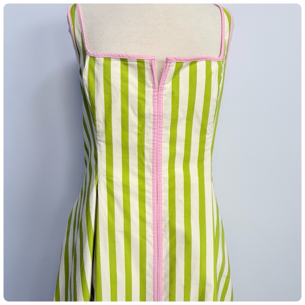 NWT Maeve  Arlette  Piped Sleeveless Notched Square-Neck Midi Dress, XL - Picture 9 of 16